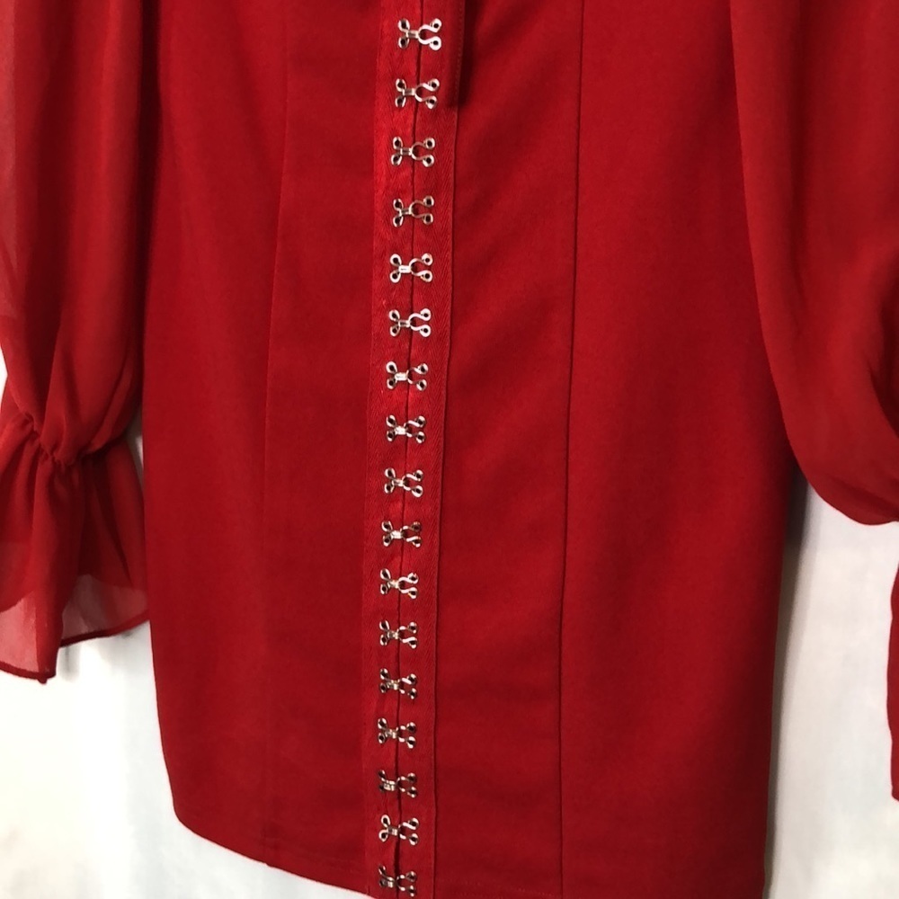Fashion Nova Double Standard Off Shoulder Mini Red Dress Size S - Picture 6 of 13